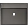 Umywalka nablatowa Deante Correo 50x40 cm prostokątna antracyt metalik CQR_TU5S