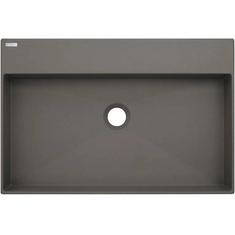 Umywalka nablatowa Deante Correo 60x40 cm prostokątna antracyt metalik CQR_TU6S