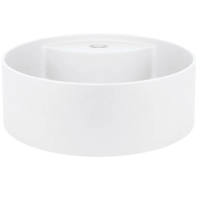 Umywalka nablatowa Deante Silia 36 cm okrągła alabaster CQS_AU4B