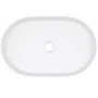 Umywalka nablatowa Deante Silia 55x35 cm owalna alabaster CQS_AU6S