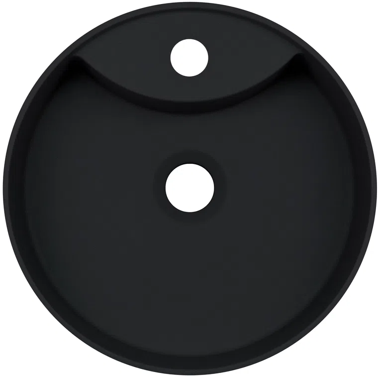 Umywalka nablatowa Deante Silia 36 cm okrągła nero CQS_NU4B