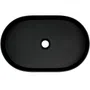 Umywalka nablatowa Deante Silia 55x35 cm owalna nero CQS_NU6S