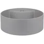 Umywalka nablatowa Deante Silia 36 cm okrągła szary metalik CQS_SU4B