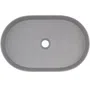 Umywalka nablatowa Deante Silia 55x35 cm owalna szary metalik CQS_SU6S