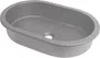 Umywalka wpuszczana Deante Silia 39x59 cm owalna szary metalik CQS_SU6U