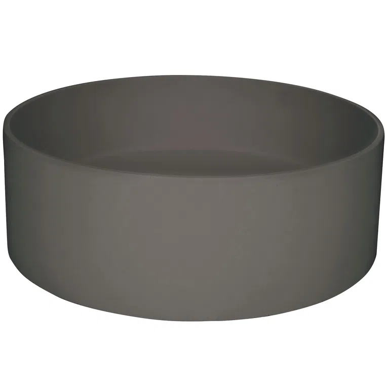 Umywalka nablatowa Deante Silia 36 cm okrągła antracyt metalik CQS_TU4S