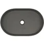 Umywalka nablatowa Deante Silia 55x35 cm owalna antracyt metalik CQS_TU6S