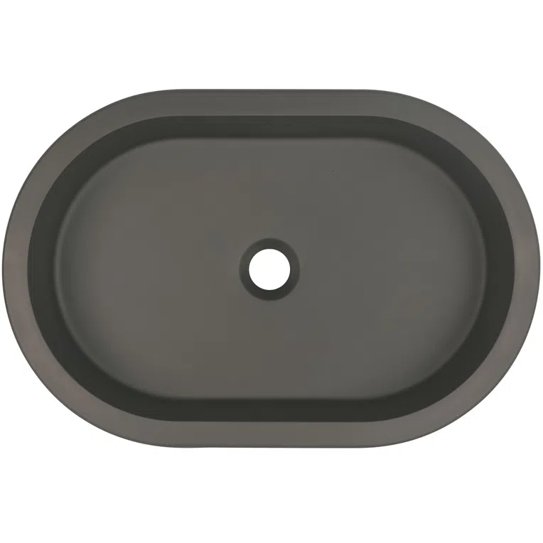 Umywalka wpuszczana Deante Silia 39x59 cm owalna antracyt metalik CQS_TU6U