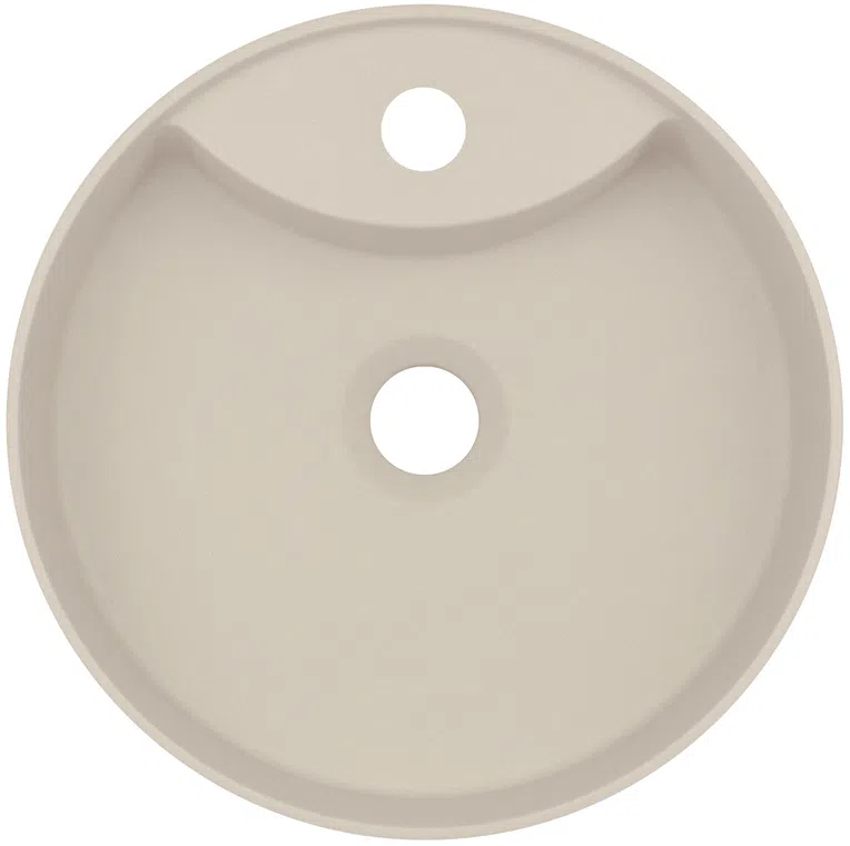 Umywalka nablatowa Deante Silia 36 cm okrągła beż CQS_5U4B