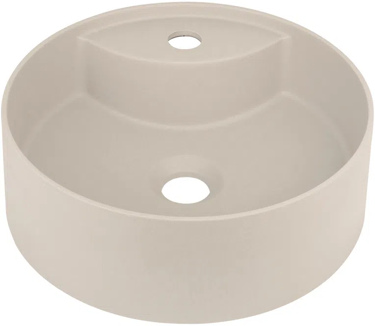 Umywalka nablatowa Deante Silia 36 cm okrągła beż CQS_5U4B
