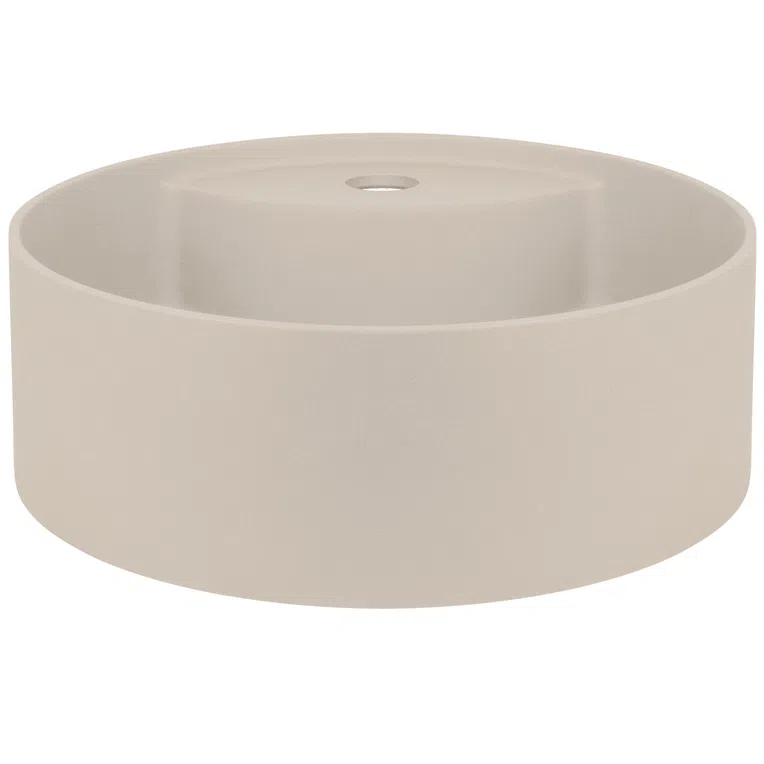 Umywalka nablatowa Deante Silia 36 cm okrągła beż CQS_5U4B