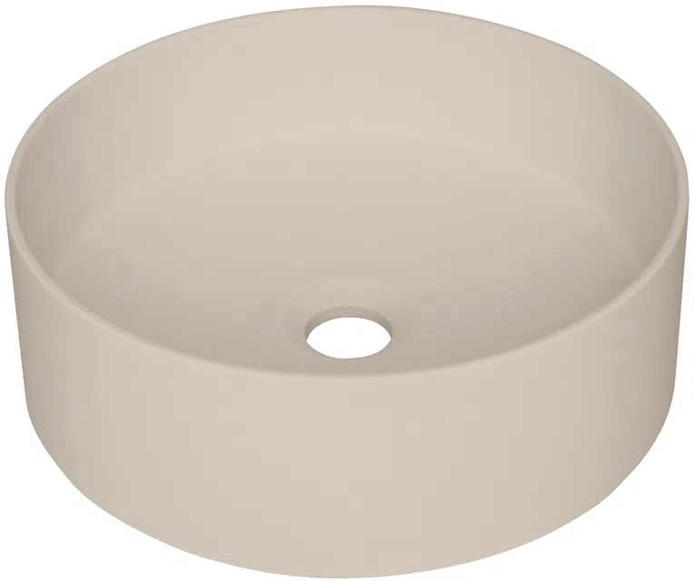 Umywalka nablatowa Deante Silia 36 cm okrągła beż CQS_5U4S