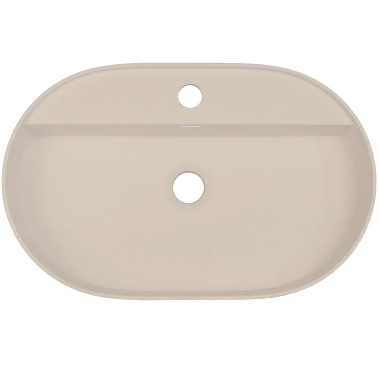 Umywalka nablatowa Deante Silia 35x55 cm owalna beż CQS_5U6B