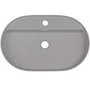 Umywalka nablatowa Deante Silia 35x55 cm owalna szary metalik CQS_SU6B