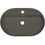 Umywalka nablatowa Deante Silia 35x55 cm owalna antracyt metalik CQS_TU6B