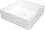 Umywalka nablatowa Deante Square 40 cm kwadratowa biały połysk CGS_6U4S