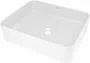 Umywalka nablatowa Deante Temisto 50x40 cm prostokątna alabaster CQT_AU5S