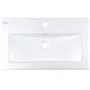 Umywalka wpuszczana Deante Tubo 36x61,5 cm prostokątna biały połysk CTU_636M