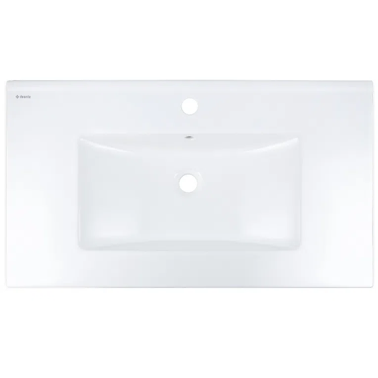 Umywalka wpuszczana Deante Tubo 47x81,5 cm prostokątna biały połysk CTU_648M