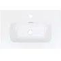 Umywalka wpuszczana Deante Tubo 38,5x60 cm prostokątna biały połysk CTU_6U6M
