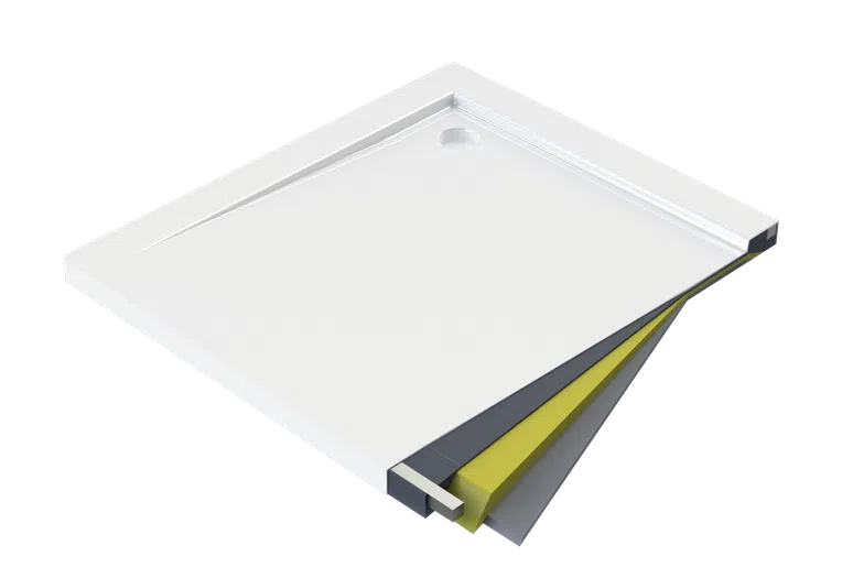 Brodzik kwadratowy Deante Kerria 80x80 biały akryl KTS_042B