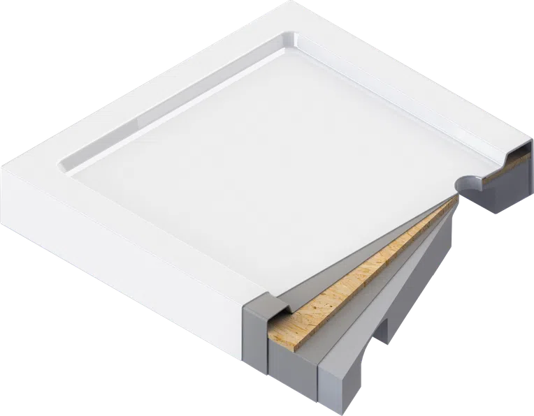 Brodzik akrylowy półokrągły 90 cm