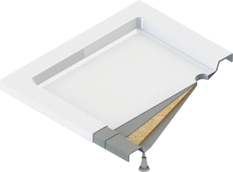 Brodzik prostokątny Deante Jasmin 100x90 biały KGJ_045B