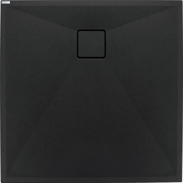 Brodzik kwadratowy Deante Correo 80x80 granit nero KQR_N42B