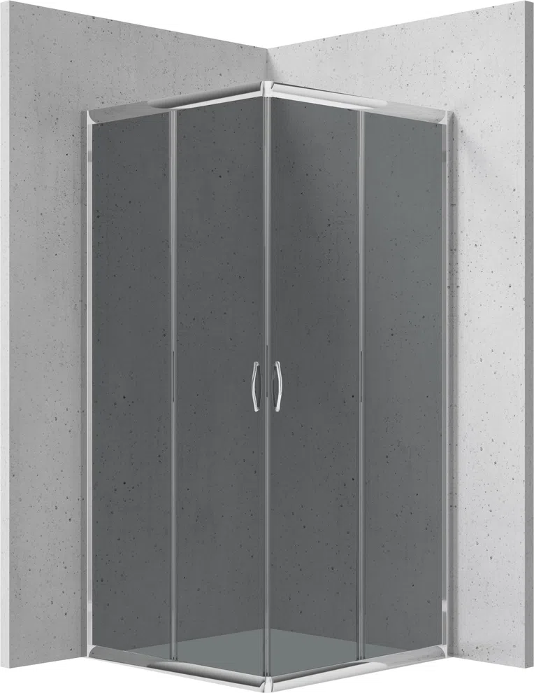 Kabina prysznicowa Deante Funkia 80x80x185 KWADRATOWA uniwersalna chrom grafitowe KYC_442K