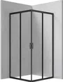 Kabina prysznicowa Deante Funkia 80x80x185 kwadratowa uniwersalna nero transparentne KYC_N42K
