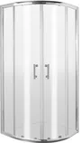 Kabina prysznicowa Deante Jasmin Plus 90x90x190 półokrągła uniwersalna chrom transparentne KTJ_051P