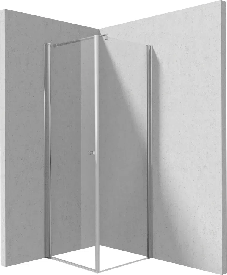 Kabina prysznicowa Deante Kerria Plus 80x80 kwadratowa chrom połysk transparentne uniwersalna KKN0W08S08