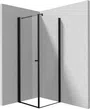 Kabina prysznicowa Deante Kerria Plus 80x80 kwadratowa nero transparentne uniwersalna KKNNW08S08