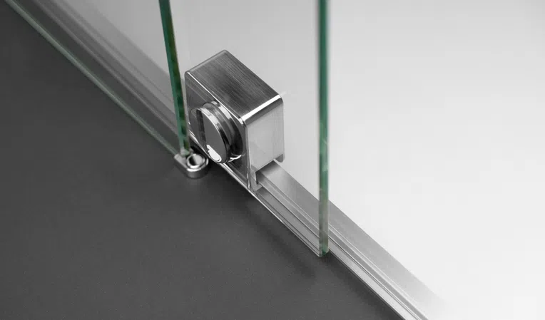 Kabina prysznicowa Walk-In Deante Prizma 100x195 przesuwna stal szczotkowana KTJ_F30R