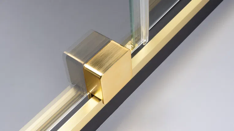 Kabina prysznicowa Walk-In Deante Prizma 100x195 przesuwna stal szczotkowana KTJ_R30R