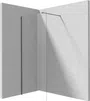 Kabina prysznicowa Walk-In Deante Prizma 90x195 przesuwna titanium KTJ_D39P