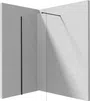 Kabina prysznicowa Walk-In Deante Prizma 80x195 nero transparentne KTJ_N38P
