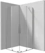 Kabina prysznicowa Deante Prizma 90x90 kwadratowa stal szczotkowana transparentne uniwersalna KPNFP09P09
