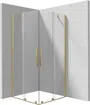 Kabina prysznicowa Deante Prizma 90x90x195 kwadratowa złoty szczotkowany transparentne KPNRP09P09