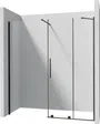 Kabina prysznicowa walk-in Deante Prizma 120x195 przesuwny nero transparentne KTJ_N32R