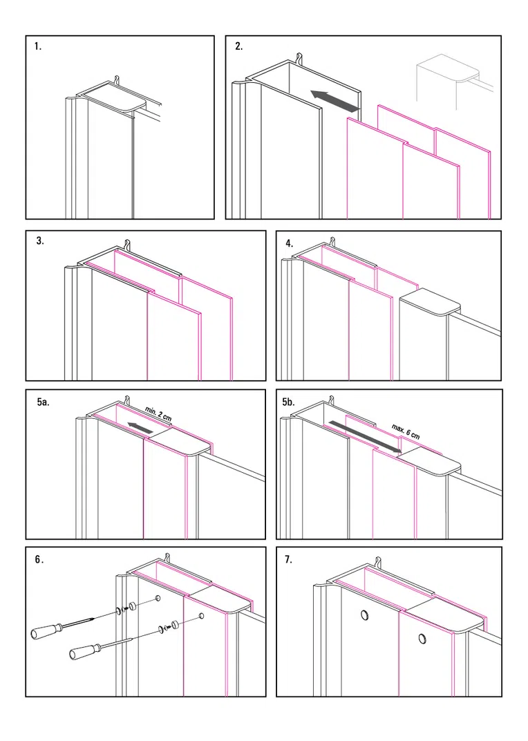 Profil poszerzający z elementami montażowymi 200cm XKC00PC02