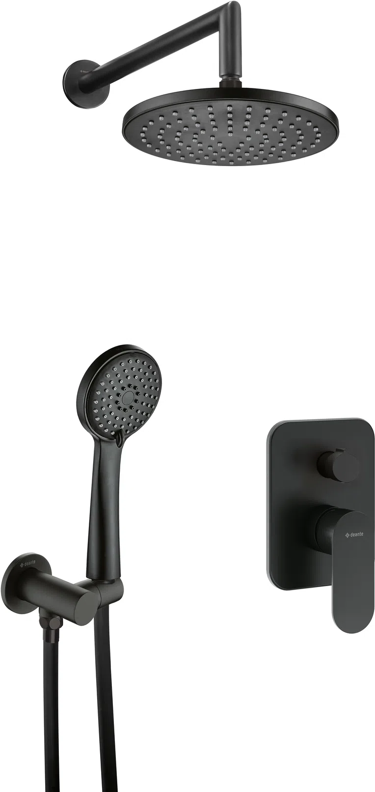 Zestaw prysznicowy podtynkowy Deante Alpinia nero NAC_N9ER