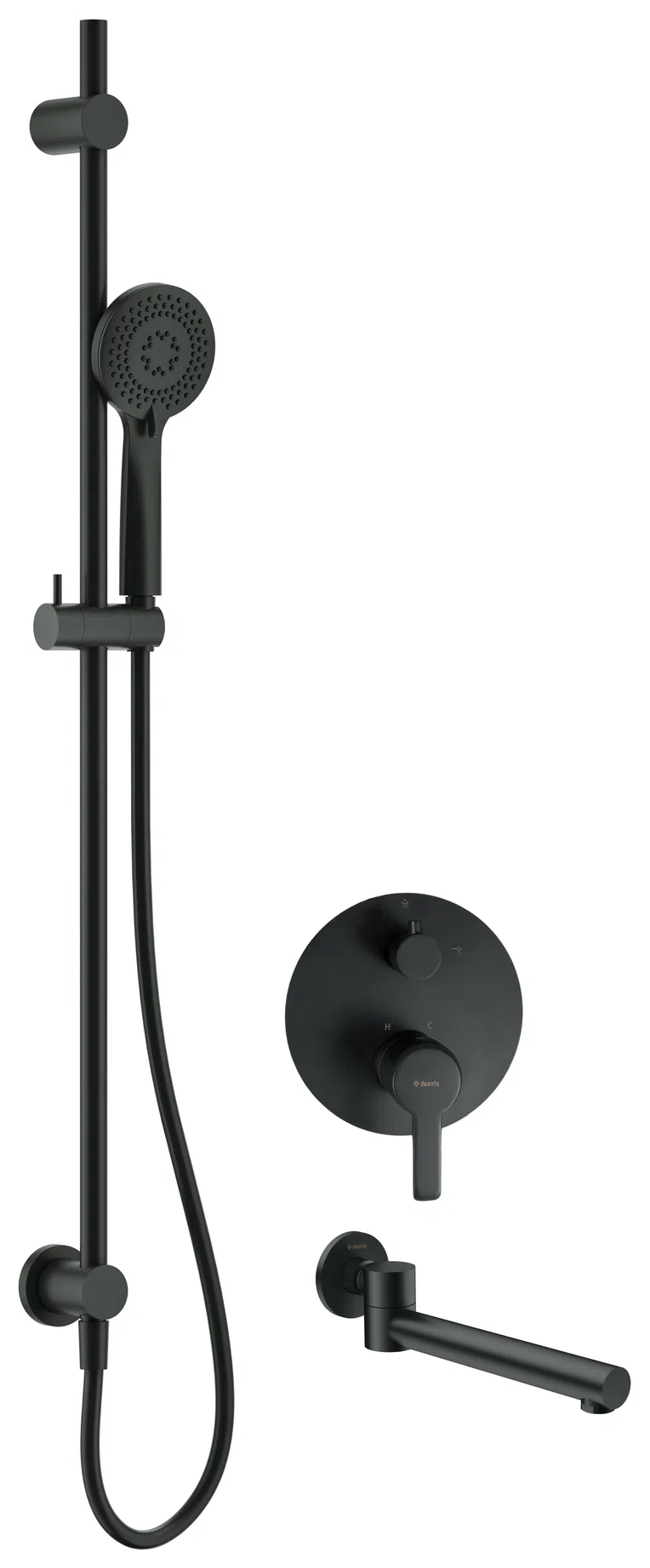 Zestaw wannowy podtynkowy Deante Arnika nero NAC_N9QA