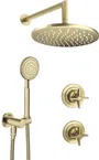 Zestaw prysznicowy podtynkowy Deante Temisto mosiądz szczotkowany NAC_M9QT