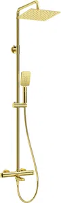 Kolumna prysznicowa z baterią termostatyczną z wylewką Deante Therm złoty połysk NAC_Z1HT