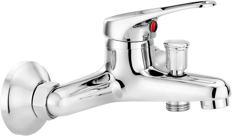 Bateria wannowa ścienna Deante Lobo chrom połysk BYU_010M