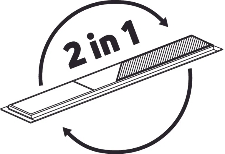 Reversible linear drain Deante 70 cm nero KOS_N07D