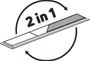 Reversible linear drain Deante 70 cm nero KOS_N07D