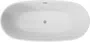 Wanna wolnostojąca Deante Alpinia 170x80 cm owalna biały połysk syfon chrom KDU_017W