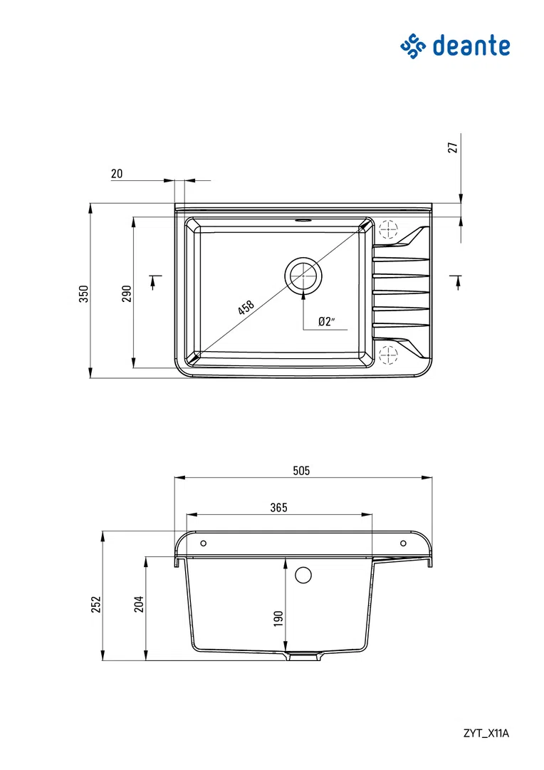 Zlewozmywak garden Deante zyt_211a